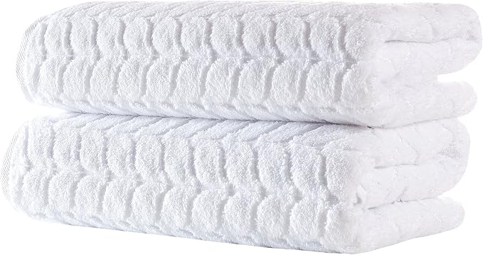 BAGNO MILANO Turkish Bath Towels, Soft Plush Jacquard Luxury Bath Towels - Image 2