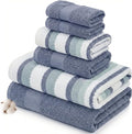 Modern Threads Pax 6-Piece Reversible Yarn Dyed Jacquard Towel Set by ModernThreads