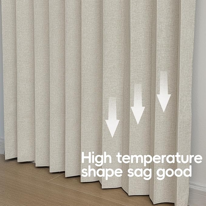 Accordian Door Curtain, 100% Blackout Folding Magnetic Doorway Curtains - Image 7