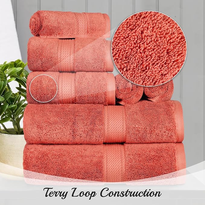 BNM Egyptian Cotton Heavyweight Towels, 800 GSM Bath Towels, Highly-Absorbent - Image 3