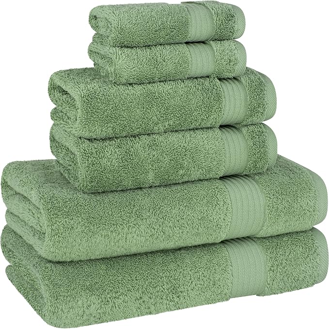 Cotton Paradise 6 Piece Towel Set 100% Cotton Soft Absorbent Turkish Towels - Image 6