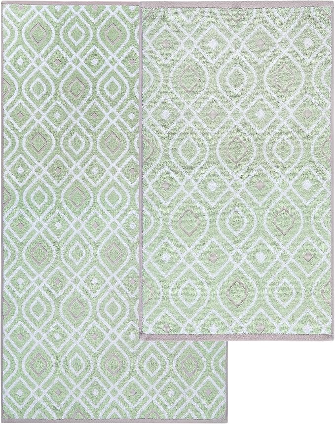 Modern Threads Oxford 6-Piece 100% Cotton Towel Set – Yarn Dyed Jacquard & - Image 5