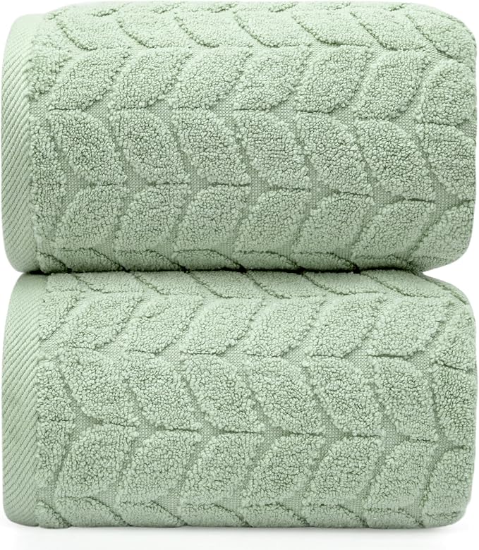 Ultra Soft & Stylish 700 GSM Luxury Bath Sheets | Pack of 2 | Extra Large 35x70 by AlusaHome