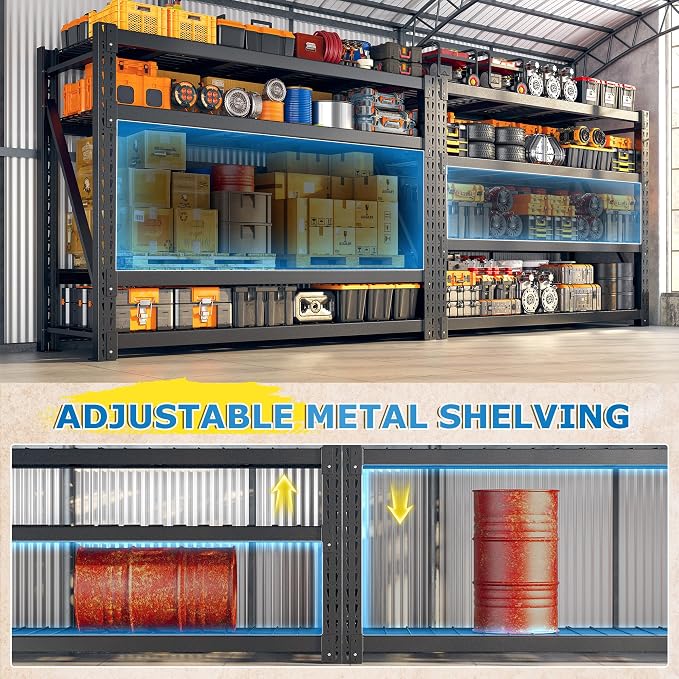 Bepatio 11000LBS Garage Shelving Heavy Duty, Industrial Shelving - Image 8
