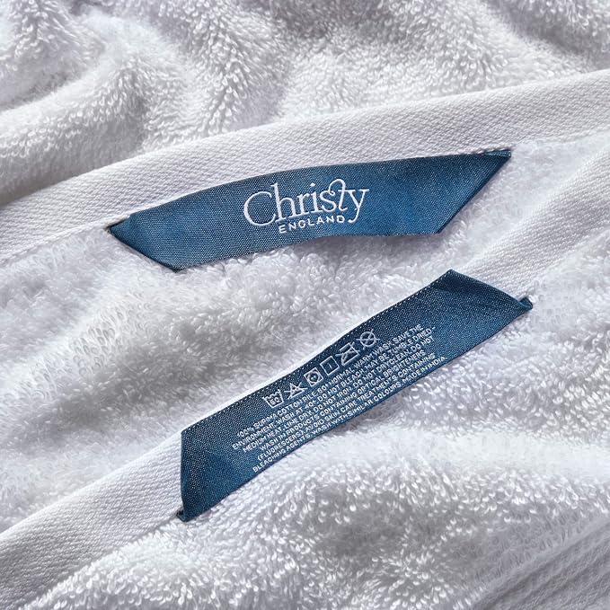 Christy Supreme Hygro 6 Piece Towel Set | White | 100% Luxury Supima Cotton | - Image 7