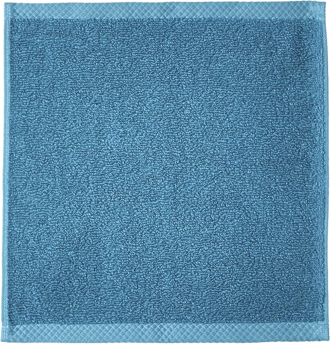 Amazon Basics Cotton Washcloths, Lake Blue - Image 5
