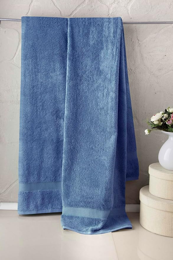 SALBAKOS 100% Turkish Cotton Extra Large Bath Sheet Set of 2 35x70 inch | - Image 6