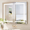 TokeShimi 36x30 Led Mirrored Medicine Cabinet Recessed by RefinedBathroomAccessories