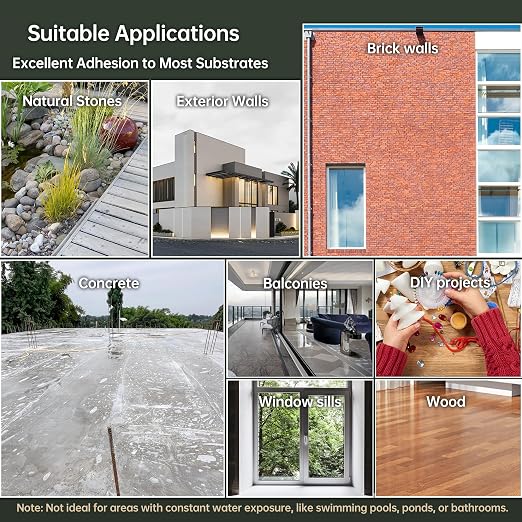 1 Gallon Transparent Waterproof Coating, Water-Based Outdoor & Indoor Sealer 4KG - Image 4
