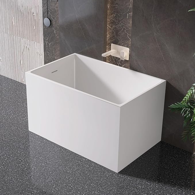 43" Acrylic Freestanding Bathtubs, Stand Alone Tub, Japanese Soaking Tub - Image 4