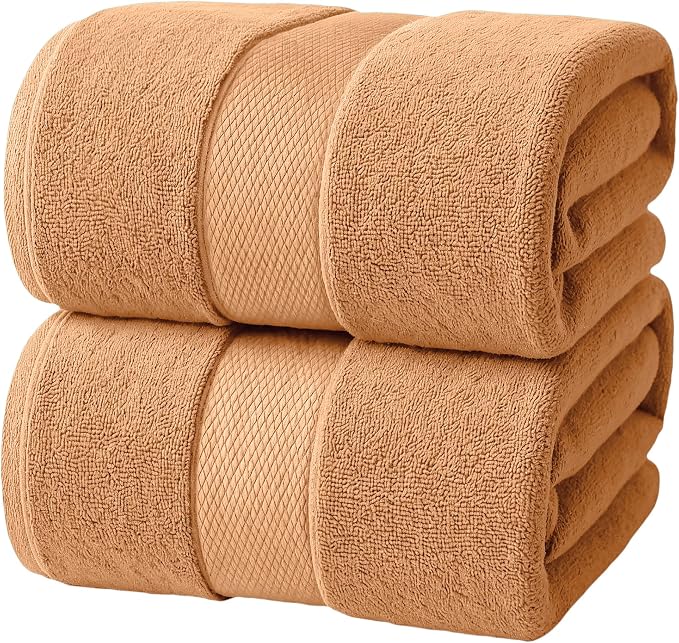 Infinitee Xclusives– Luxury Bath Sheets Towels – 2 Pack 600 GSM– 100% Ring Spun by InfiniteeXclusives