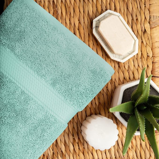 BLUENILEMILLS BNM Egyptian Cotton 2-Piece Towel Set, Includes 2 Bath Towels - Image 6