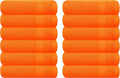GLAMBURG Ultra Soft 12-Piece Washcloths Set 13x13-100% Ringspun Cotton by GLAMBURG