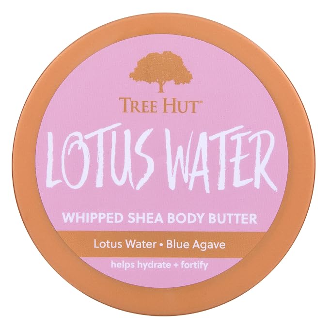 Tree Hut Lotus Water Whipped Shea Body Butter, Long-lasting Hydration Leaves - Image 2