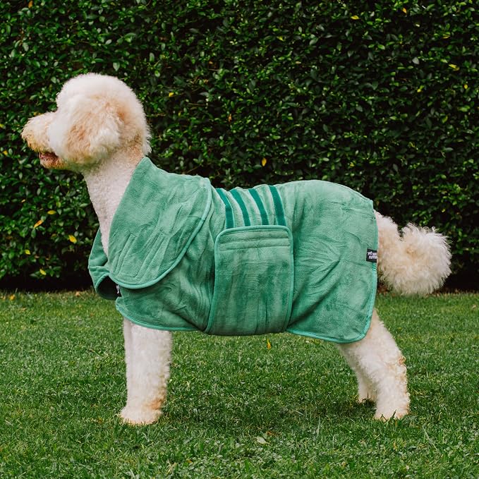 Tuff Pupper Fast Drying Dog Bath Robe | 800 GSM Plush Dog Towel - Image 8