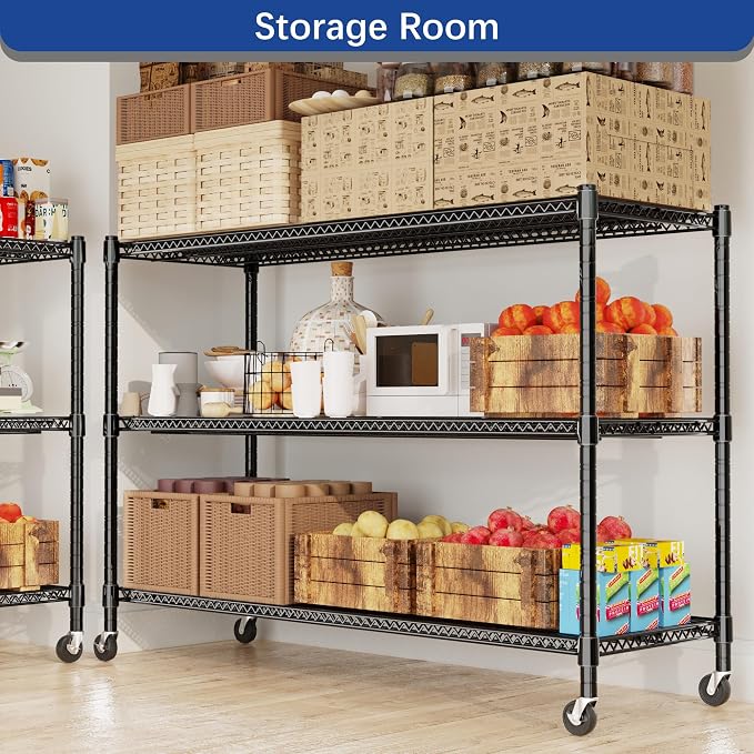 REGILLER 3-Wire Shelf Adjustable Heavy Duty Storage Shelves, Metal Organizer - Image 2