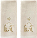 SKL Home Religious/Christmas/Winter Nativity Hand Towel 2pc Set by SKLHomebySaturdayKnightLtd