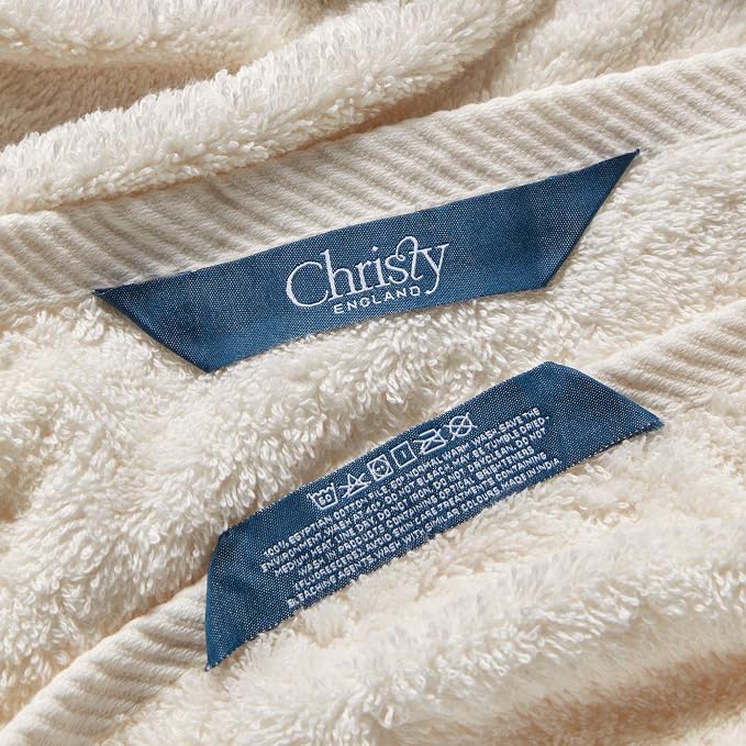 Christy Renaissance 6 Piece Towel Set | Parchment Off-White | 100% Egyptian - Image 7