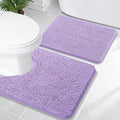 OLANLY Bathroom Rugs Sets 2 Piece, Soft Absorbent Chenille Bath Mats and by OLANLY