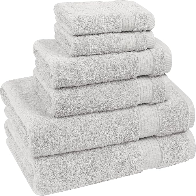 Cotton Paradise 6 Piece Towel Set 100% Cotton Soft Absorbent Turkish Towels - Image 6