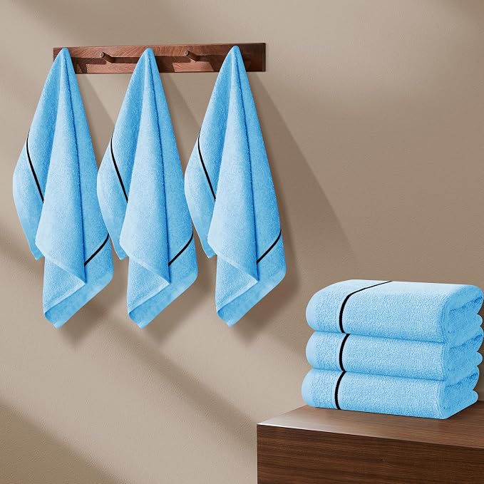 MyOwn Ultra Soft Cotton 6 -Piece Hand Towel Set 16x24 Inch, Spa & General - Image 3
