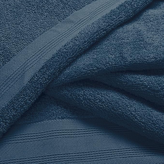Cotton 2 Pack Oversized Bath Towel Set 28x55 inches, Large Bath Towels - Image 2