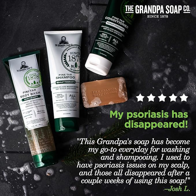 Pine Tar Bar Soap by The Grandpa Soap Company | The Original Wonder Soap | - Image 6