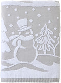 SKL Home Christmas/Winter Scenic Snowmen 100% Cotton Premium Bath Towel by SKLHomebySaturdayKnightLtd