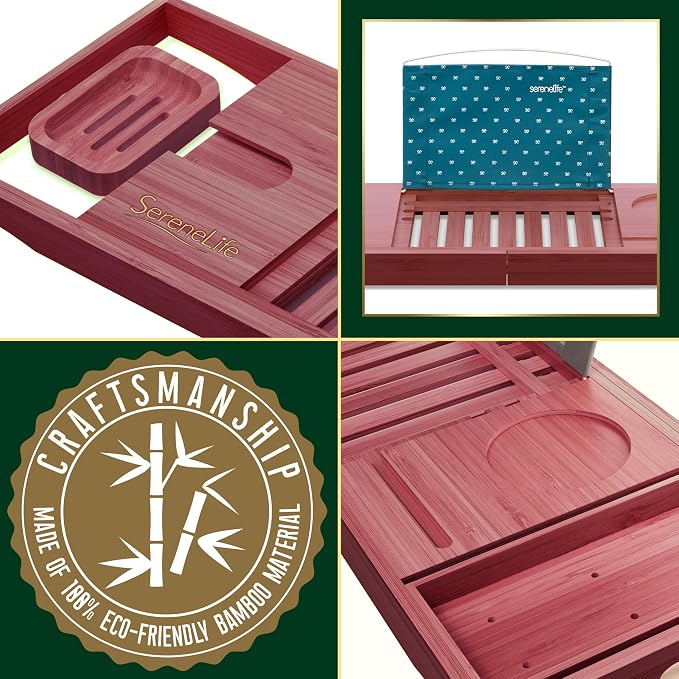 SereneLife Bathtub Tray - Image 7