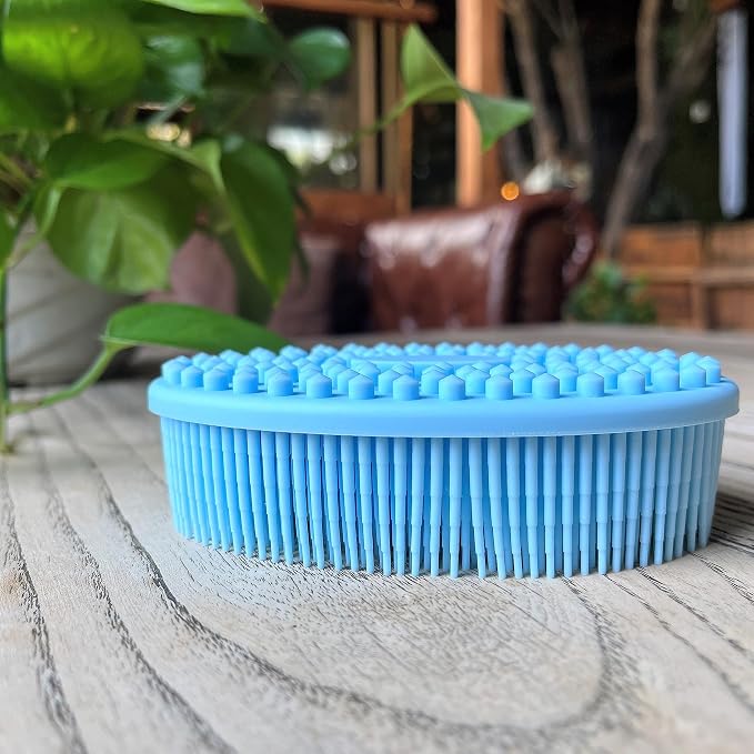Premium Sensory Brush for Kids or Autism, Soft Silicone Body Scrubber, 2 in 1 by PENEPICO-SIMPLELIFE