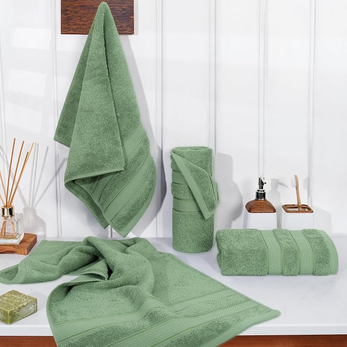 American Soft Linen Salem 100% Cotton Turkish 4 Piece Hand Towels - Image 3