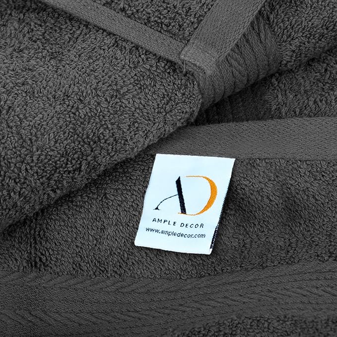 Ample Decor Hand Towels for Bathroom 18 X 28 Inch 600 GSM 100% Cotton, Soft - Image 3