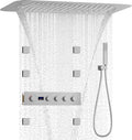 Brushed Nickel 16X24 inch Ceiling Mounted Rain Shower Head System, Digital by KATAIS