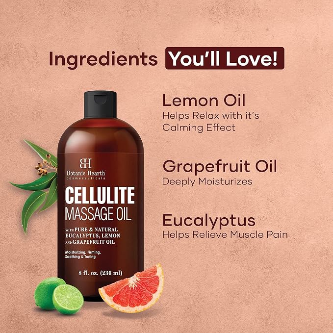 Botanic Hearth Anti Cellulite Massage Oil | Cellulite Oil - Image 2