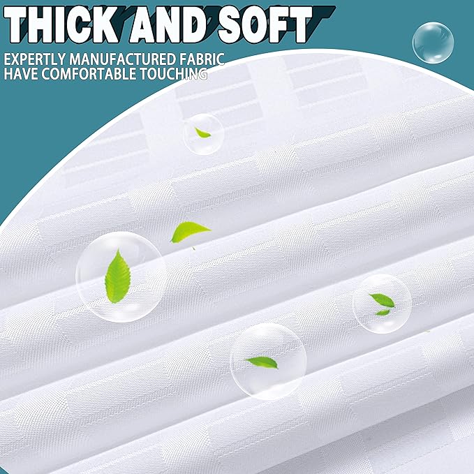 Conbo Mio Extra Long No Hook Shower Curtain - Image 5
