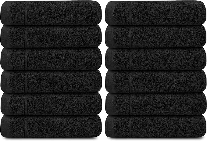 Tens Towels Pack of 12 Washcloths, 12 x 12 Inches, Lighter Weight, Quick to Dry - Image 8