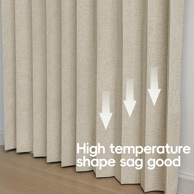 Accordian Door Curtain, 100% Blackout Folding Magnetic Doorway Curtains - Image 7