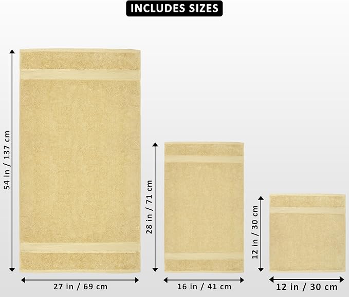 Utopia Towels 8-Piece Premium Towel Set, 2 Bath Towels, 2 Hand Towels, and 4 - Image 2