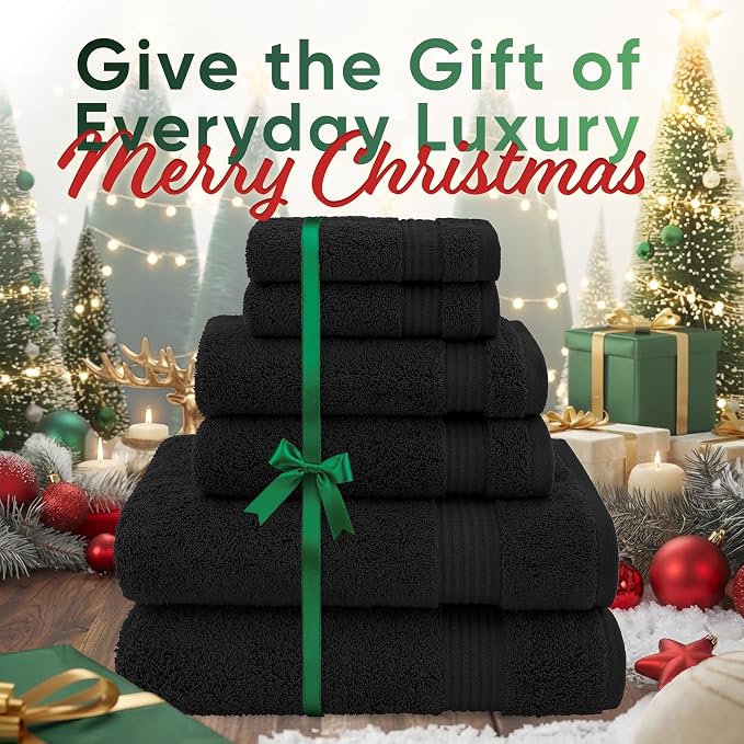 American Veteran Towel, 100% Cotton Turkish 6 Piece Towel Set, Luxury Towels - Image 2