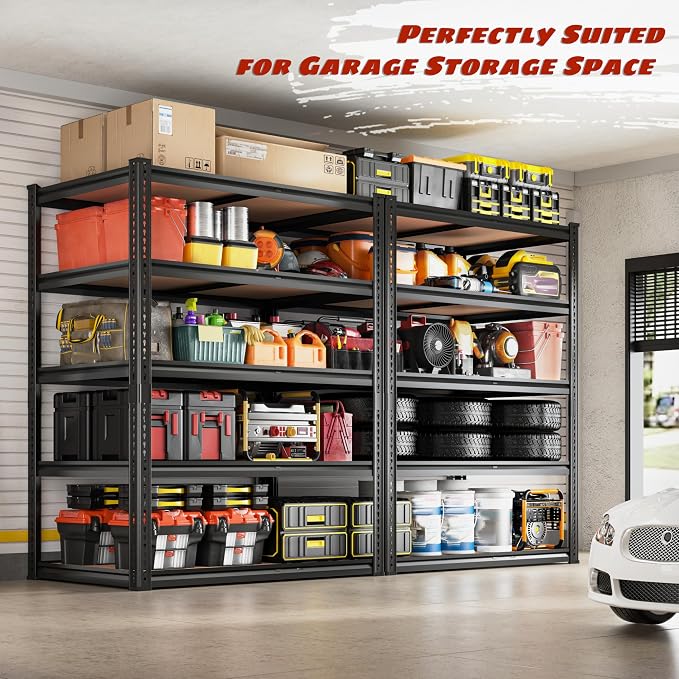 2050LBS Storage Shelves Heavy Duty 5 Tier Garage Storage Shelving, Adjustable - Image 6