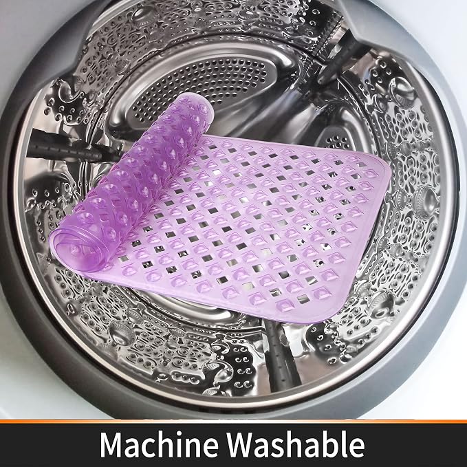 Yimobra Bathtub Mat Non Slip, Super Strong Suction Cups, 27.5"x15.5" Long - Image 8