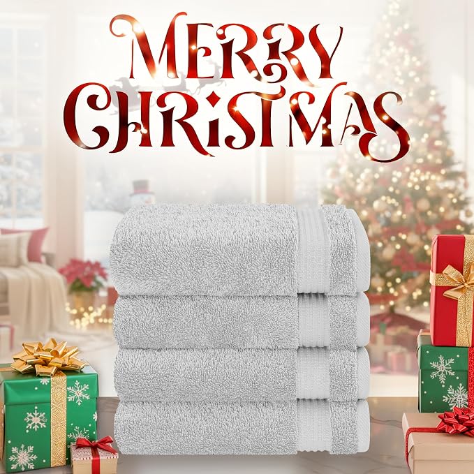Cotton Paradise Hand Towels for Bathroom, 100% Cotton Turkish 4 Piece Hand - Image 2