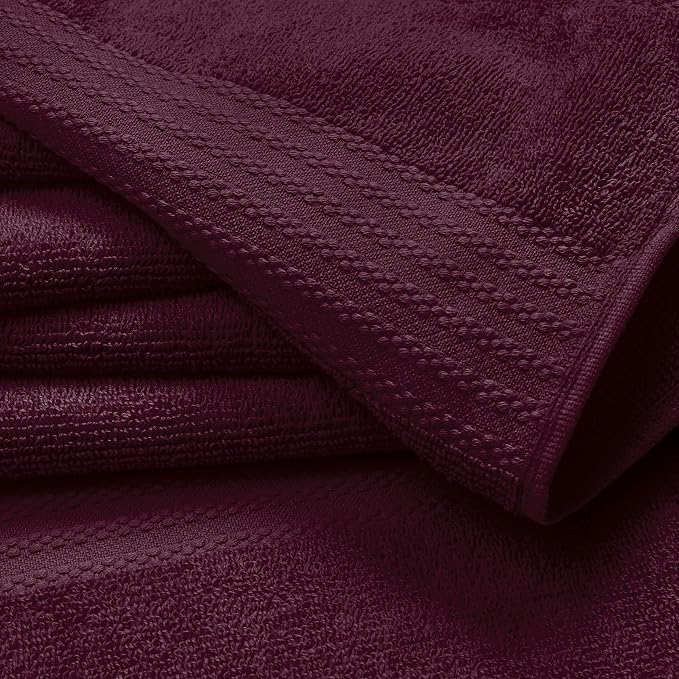 GLAMBURG Premium Cotton Oversized 2 Pack Bath Sheet 35x70-100% Pure Cotton - Image 2