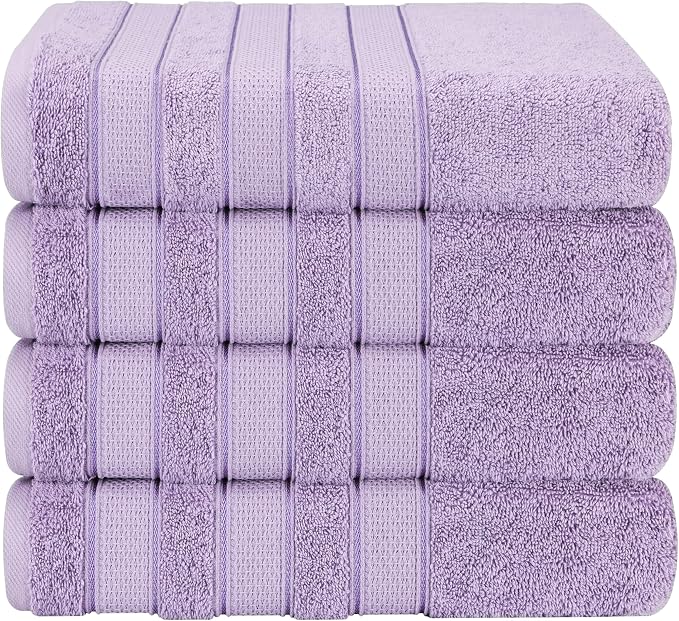 American Soft Linen Salem 100% Cotton Turkish 4 Piece Bath Towels by AmericanSoftLinen