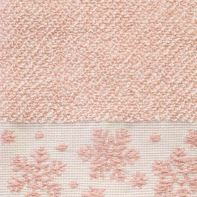 SKL Home Christmas/Winter Heather Snowflake 100% Cotton Premium 2-Piece Hand - Image 2