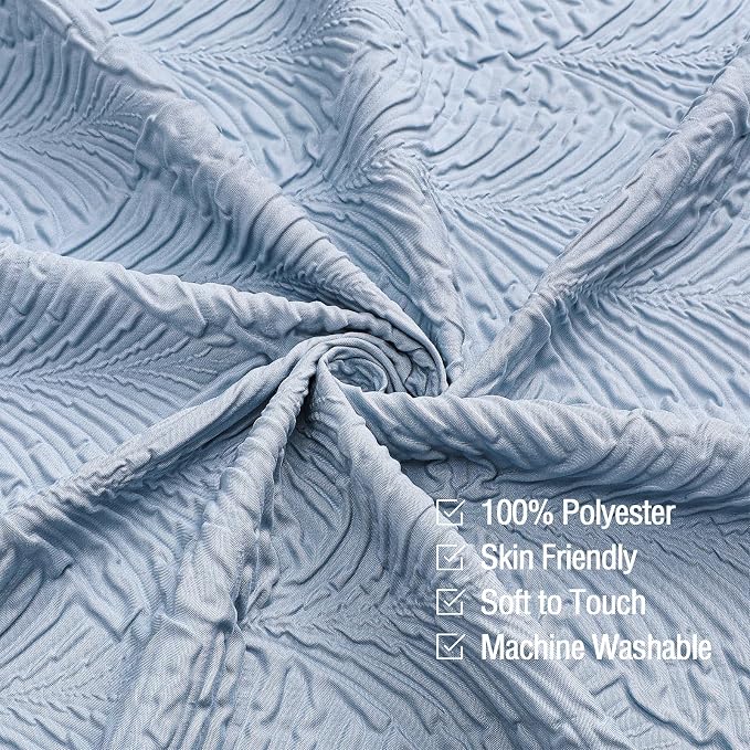 Gibelle Fog Blue Shower Curtain - Image 4
