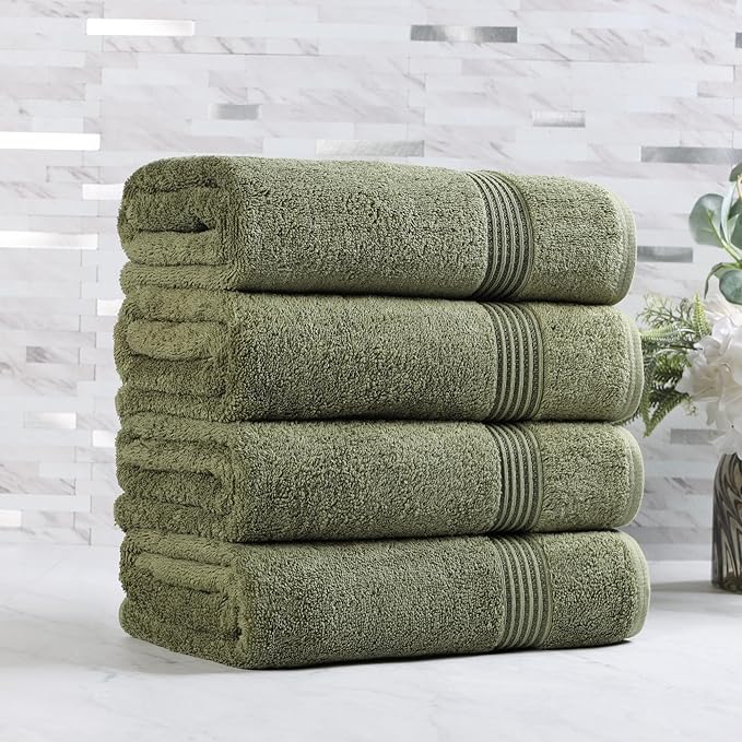 Superior Egyptian Cotton Bath Towel Set, Home Bathroom Towels, Guest Bath by SUPERIOR