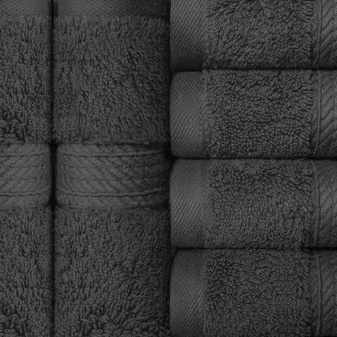 BLUENILEMILLS BNM Egyptian Cotton 6-Piece Towel Set, Includes 6 Face Towels - Image 5