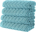 Turkish Cotton Ultra-Soft Plush Absorbent Quick Dry Bathroom Towel Set by BagnoMilanoLuxurySoftness