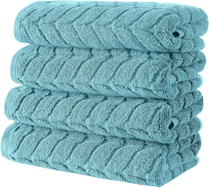 BAGNO MILANO Turkish Bath Towels, Soft Plush Jacquard Luxury Bath Towels by BagnoMilanoLuxurySoftness